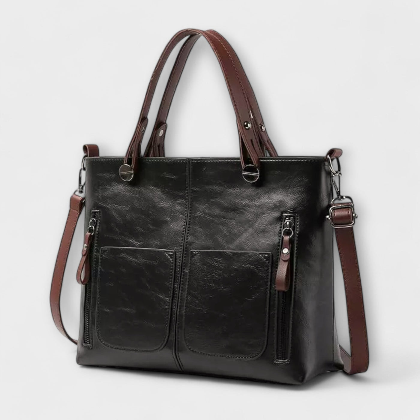 Maria. - Bolsa de couro elegante