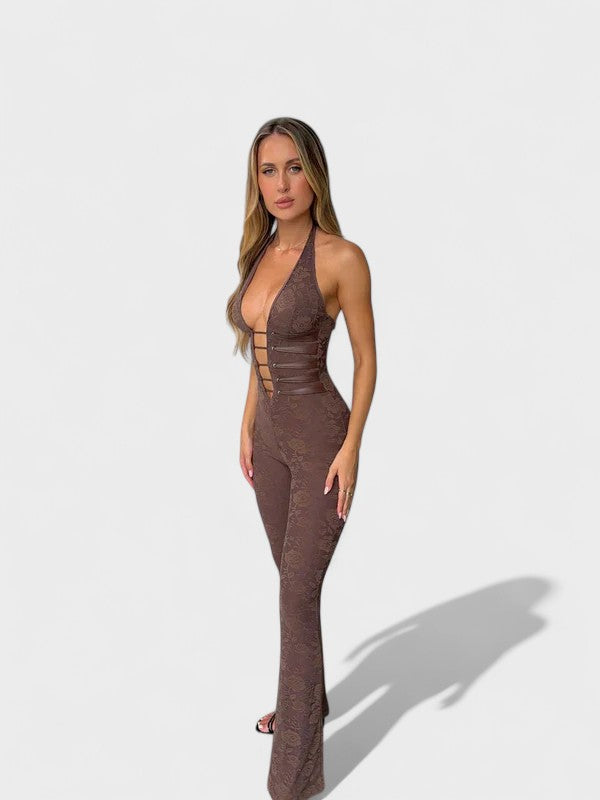 Rita - Macacão com Decote Profundo