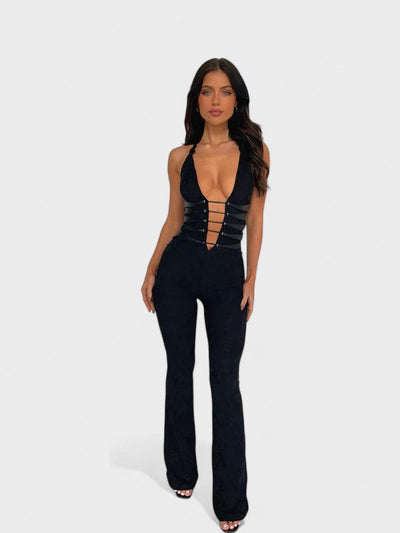 Rita - Macacão com Decote Profundo